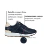 Tênis Jorge Bischoff Feminino Jogger Marinho Couro Croco