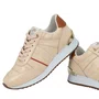 Tênis Jorge Bischoff Feminino Jogger Nude Marrom Couro Croco