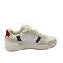 Tênis Lacoste T-clip White Navy Red Couro 