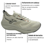 Tênis Mizuno Feminino Oracle Corrida Arenito