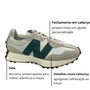Tênis New Balance Feminino 327 Branco Off Verde Escuro