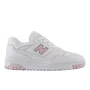 Tênis New Balance Feminino 550 Branco Rosa Claro Couro