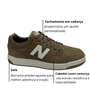 Tênis New Balance Masculino 480 Low Marrom