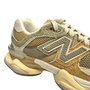Tênis New Balance Masculino 9060 Bege Verde Musgo Marrom Couro Camurça