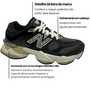 Tênis New Balance Masculino 9060 Preto Grafite Couro
