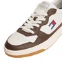 Tênis Tommy Hilfiger Masculino Branco Marrom Couro