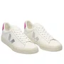 Tênis Veja Feminino Campo Leather White Silver Utraviolet