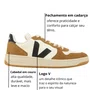 Tênis Veja V-10 Feminino Pure Black Tent Couro
