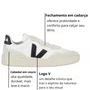 Tênis Veja V-90 Feminino White Black Couro