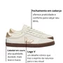 Tênis Veja Volley Feminino White Platine Bark Couro